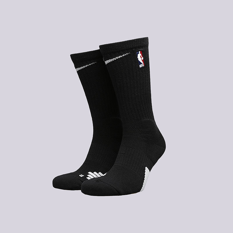 мужские черные носки Nike Elite NBA Crew Basketball Socks SX7587-010 - цена, описание, фото 1